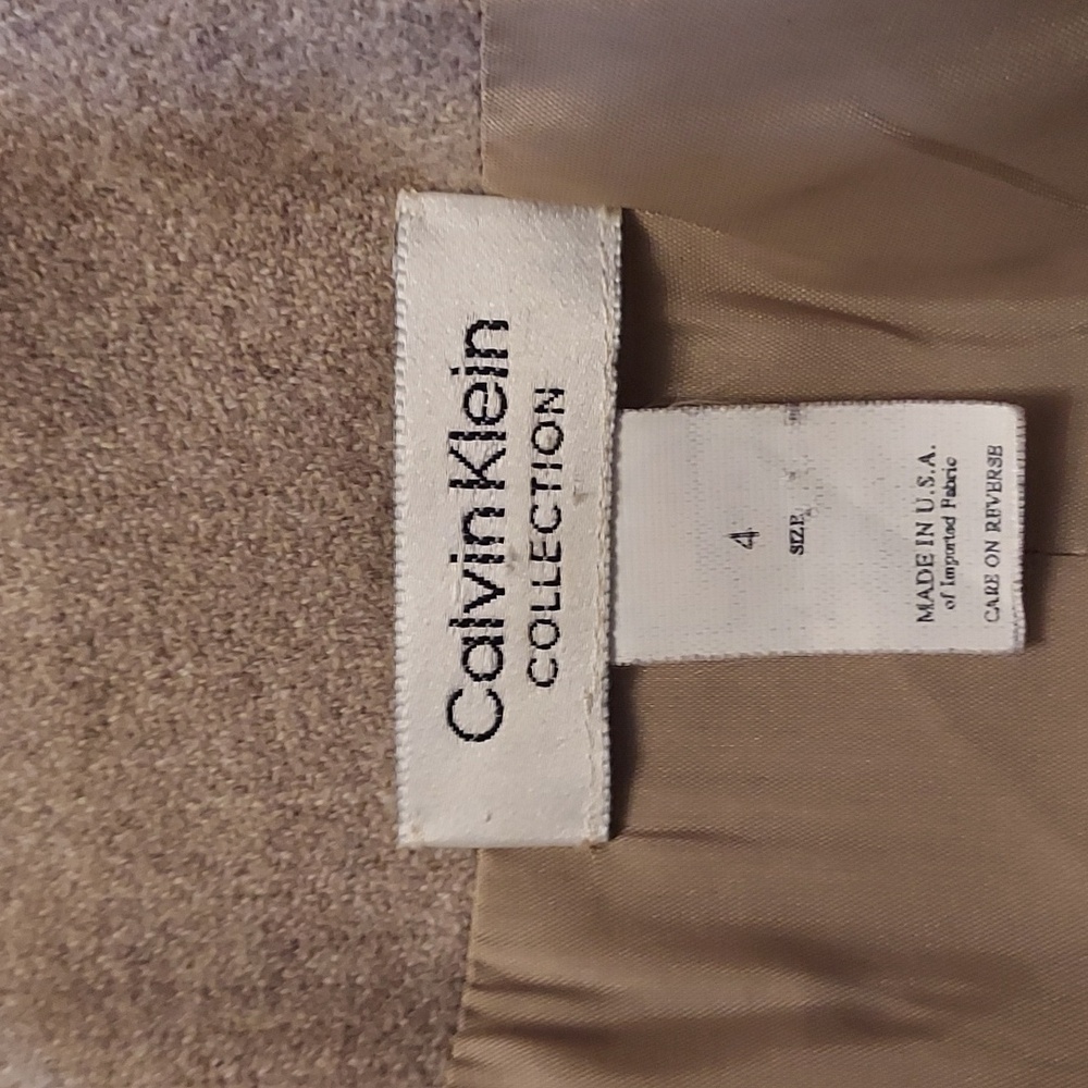 Calvin Klein Collection designer Suit Jacket Size 4 Vintage - Picture 9 of 12